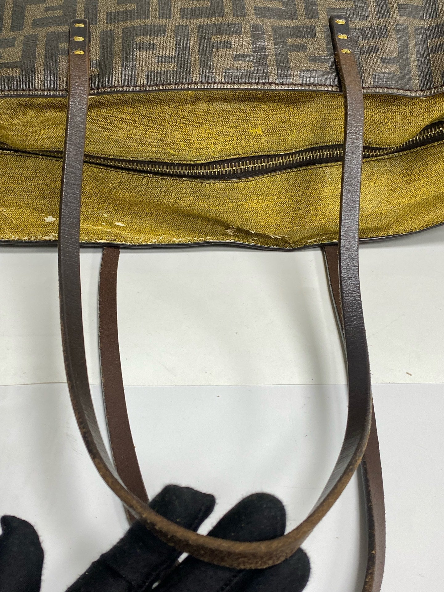 Fendi Polyvinyl chloride (PVC) Brown Tote