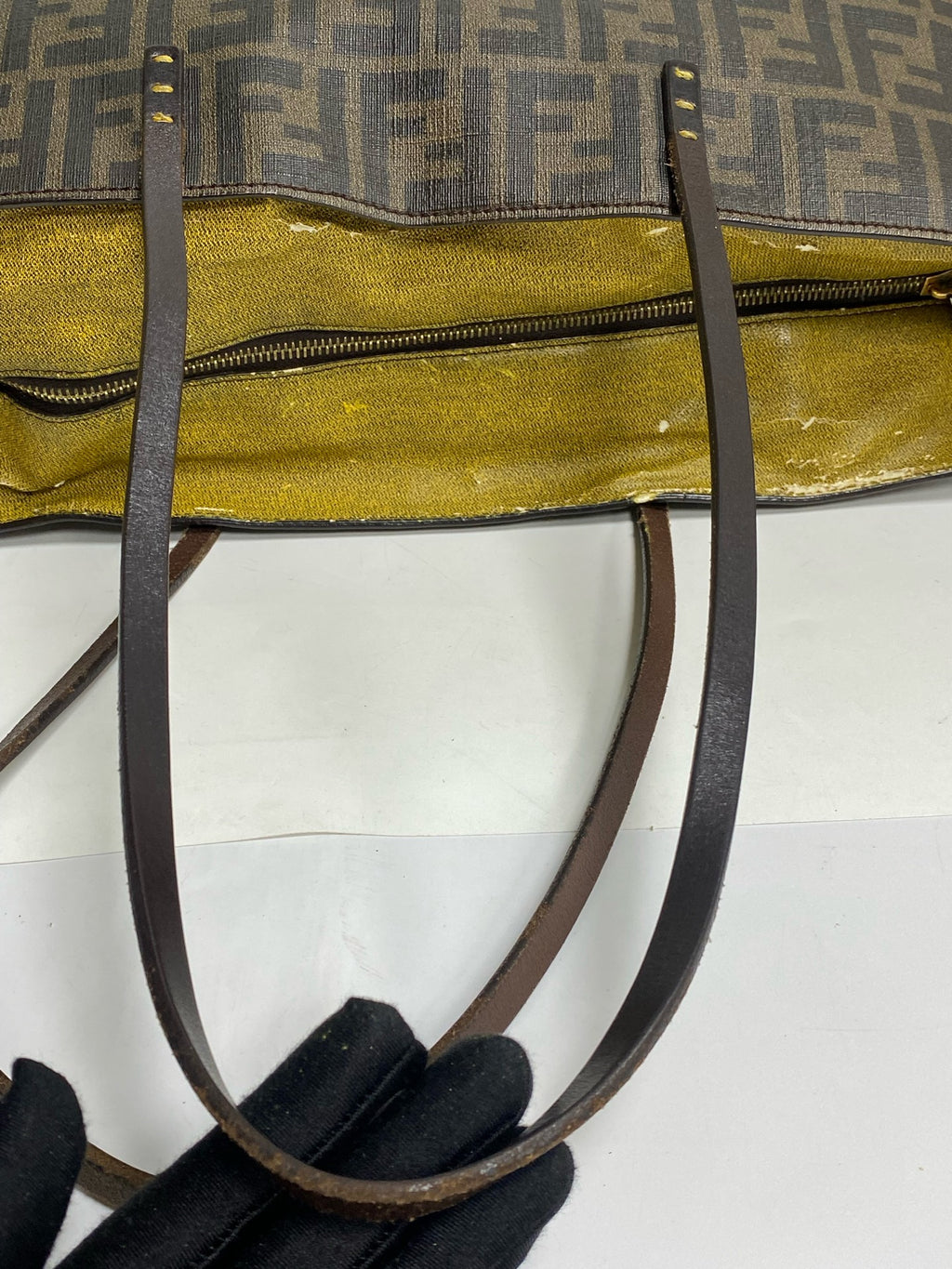 Fendi Polyvinyl chloride (PVC) Brown Tote