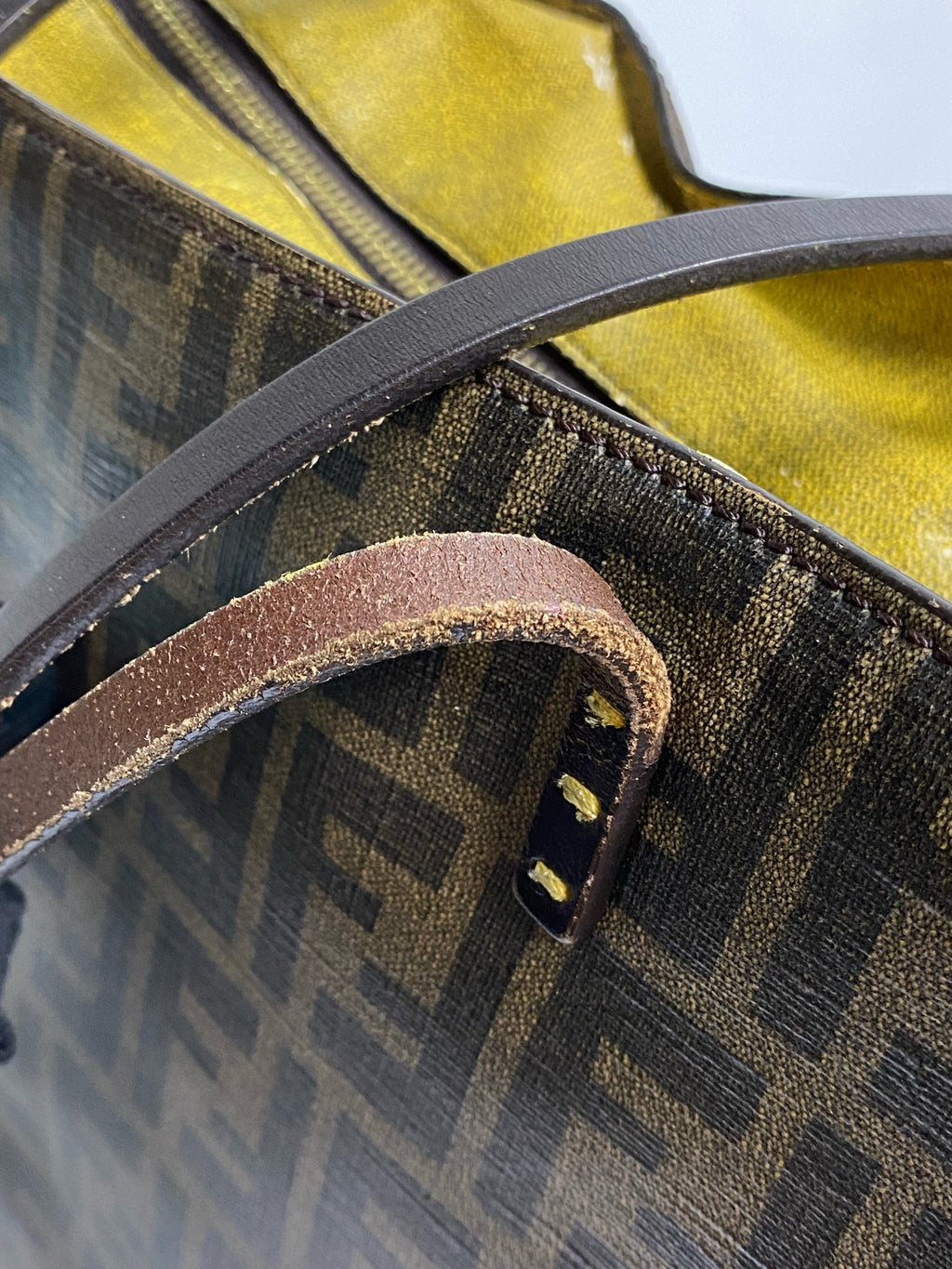 Fendi Polyvinyl chloride (PVC) Brown Tote