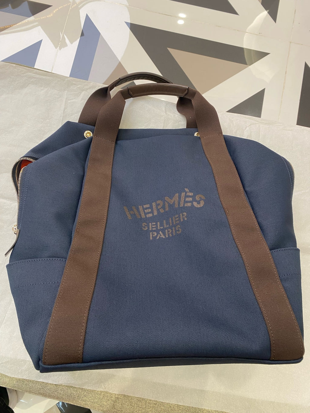 Hermes Canvas Backpack