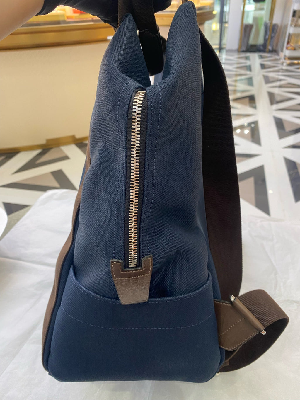 Hermes Canvas Backpack