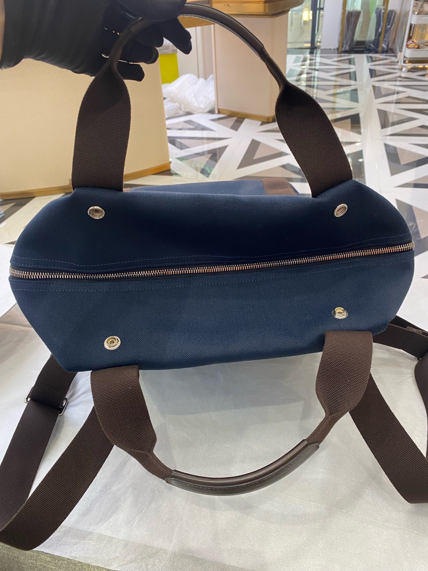Hermes Canvas Backpack