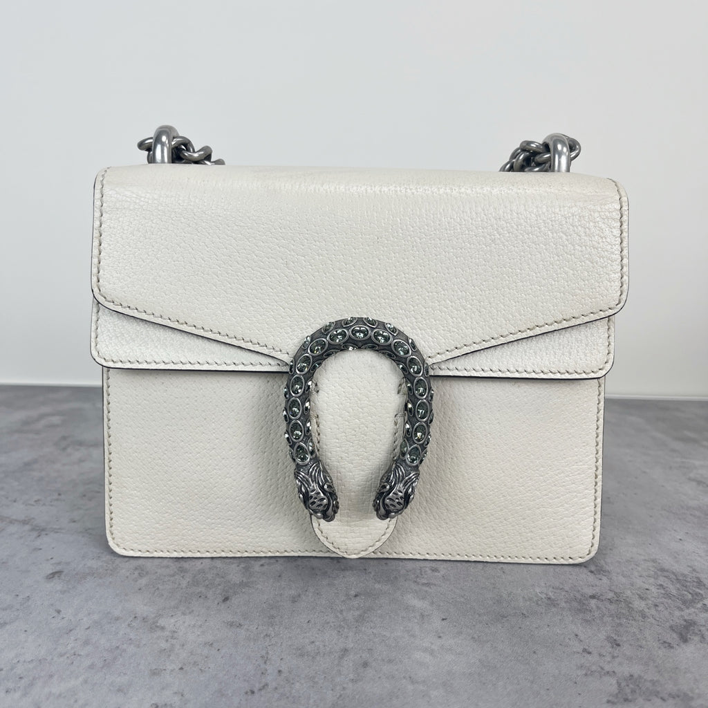 Gucci Dionysus Collection Leather White 421970 0K7JN 9680
