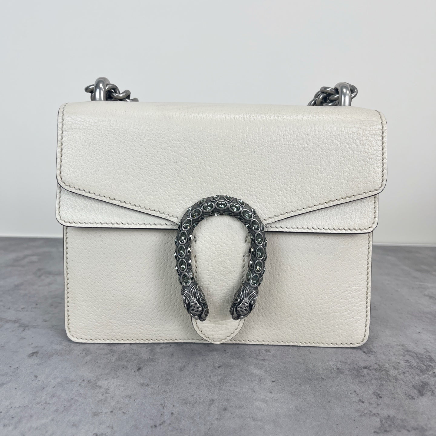 Gucci Dionysus Collection Leather White 421970 0K7JN 9680