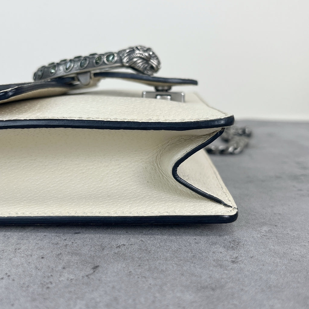 Gucci Dionysus Collection Leather White 421970 0K7JN 9680