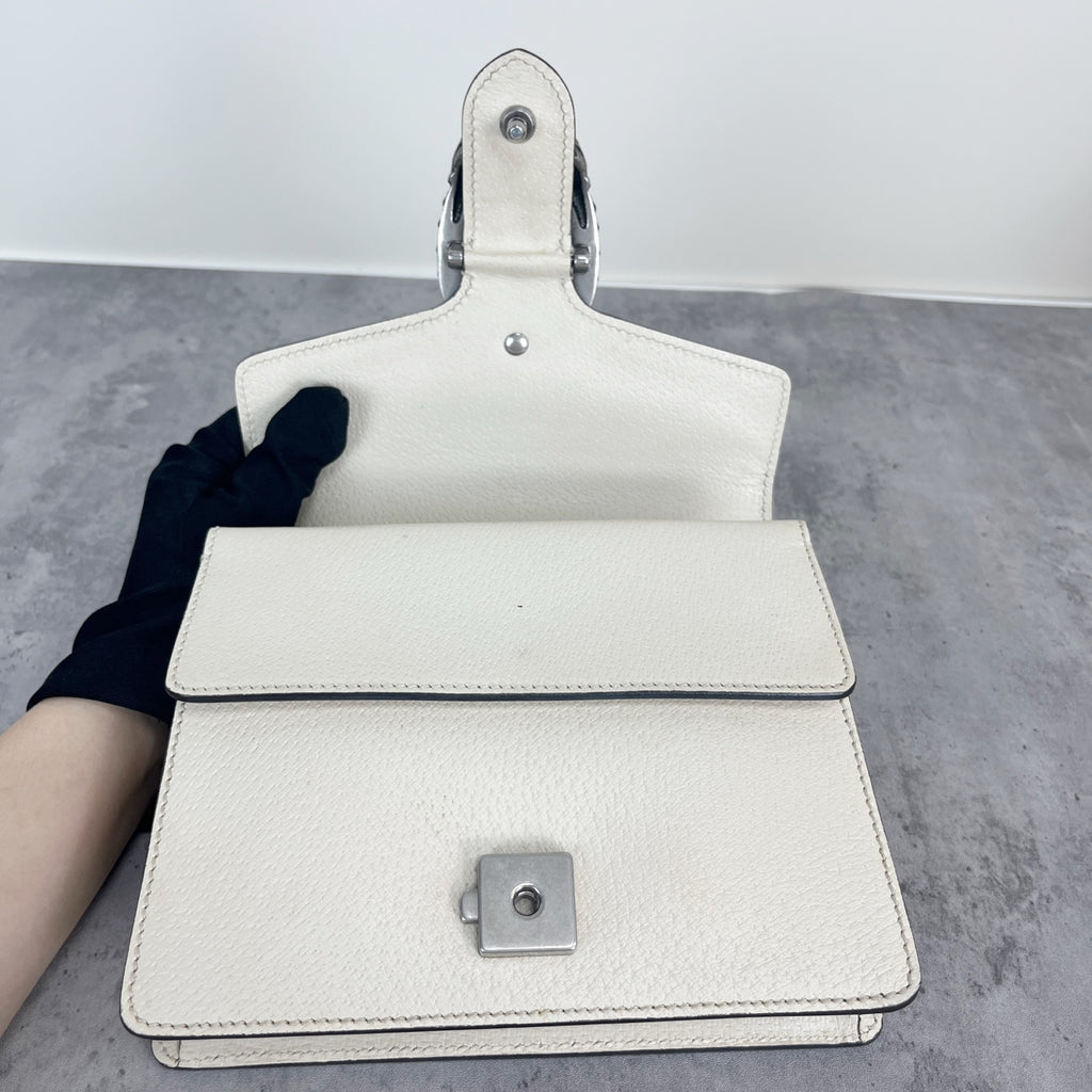 Gucci Dionysus Collection Leather White 421970 0K7JN 9680