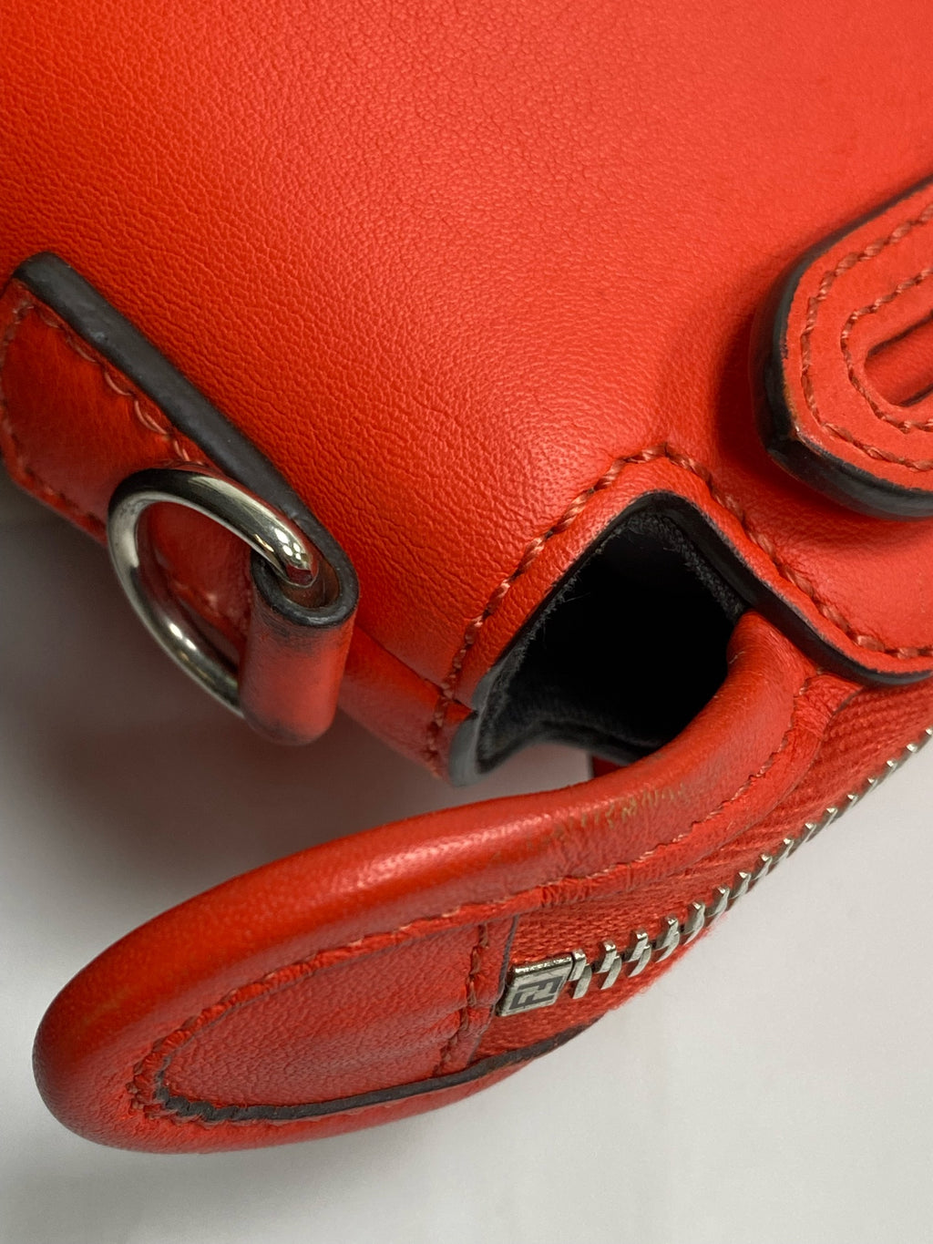Fendi Metal Orange Satchel