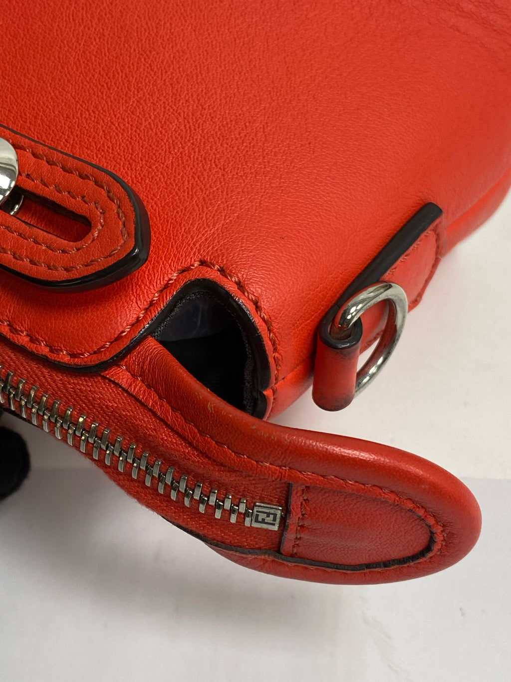 Fendi Metal Orange Satchel