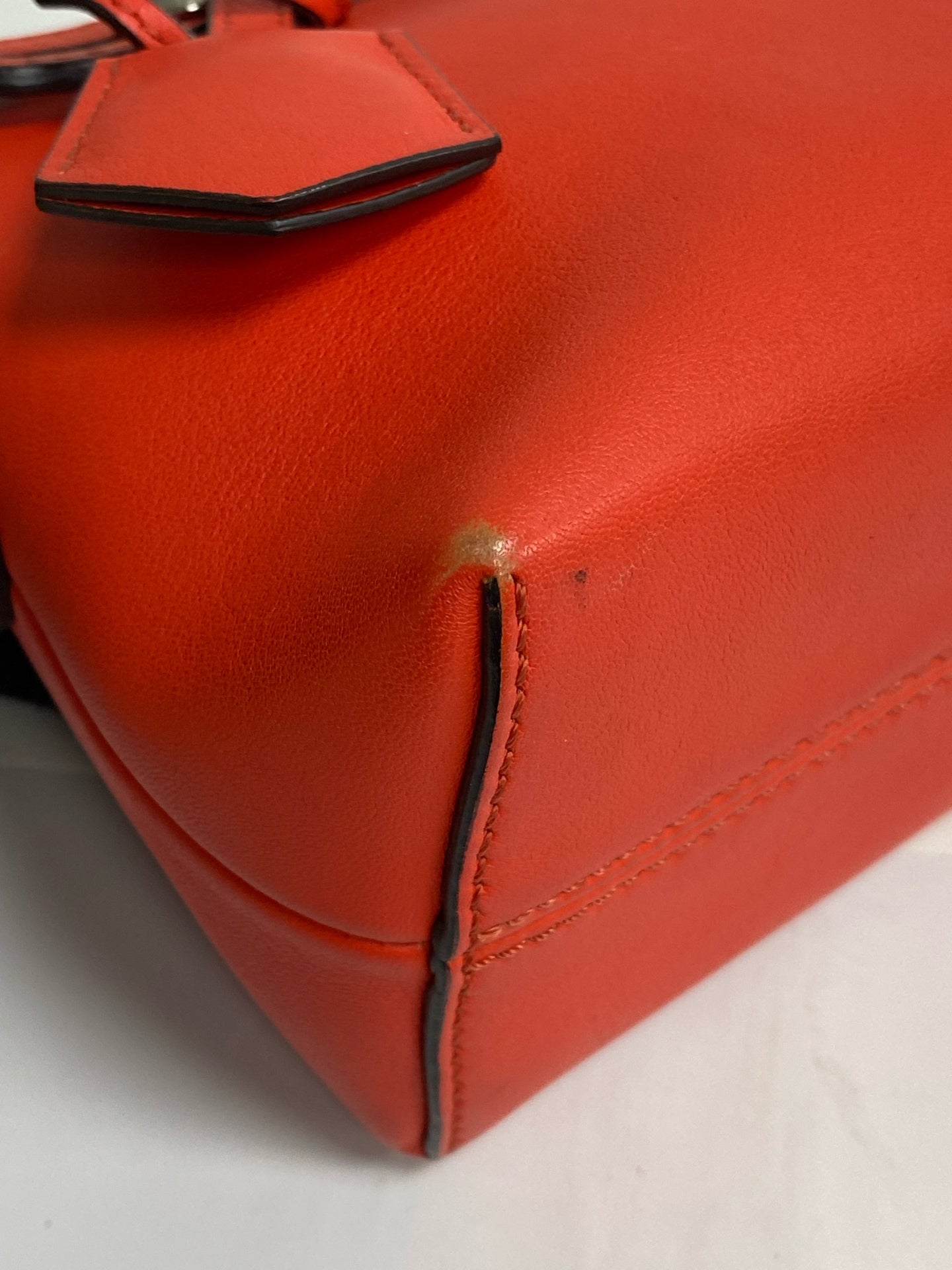 Fendi Metal Orange Satchel