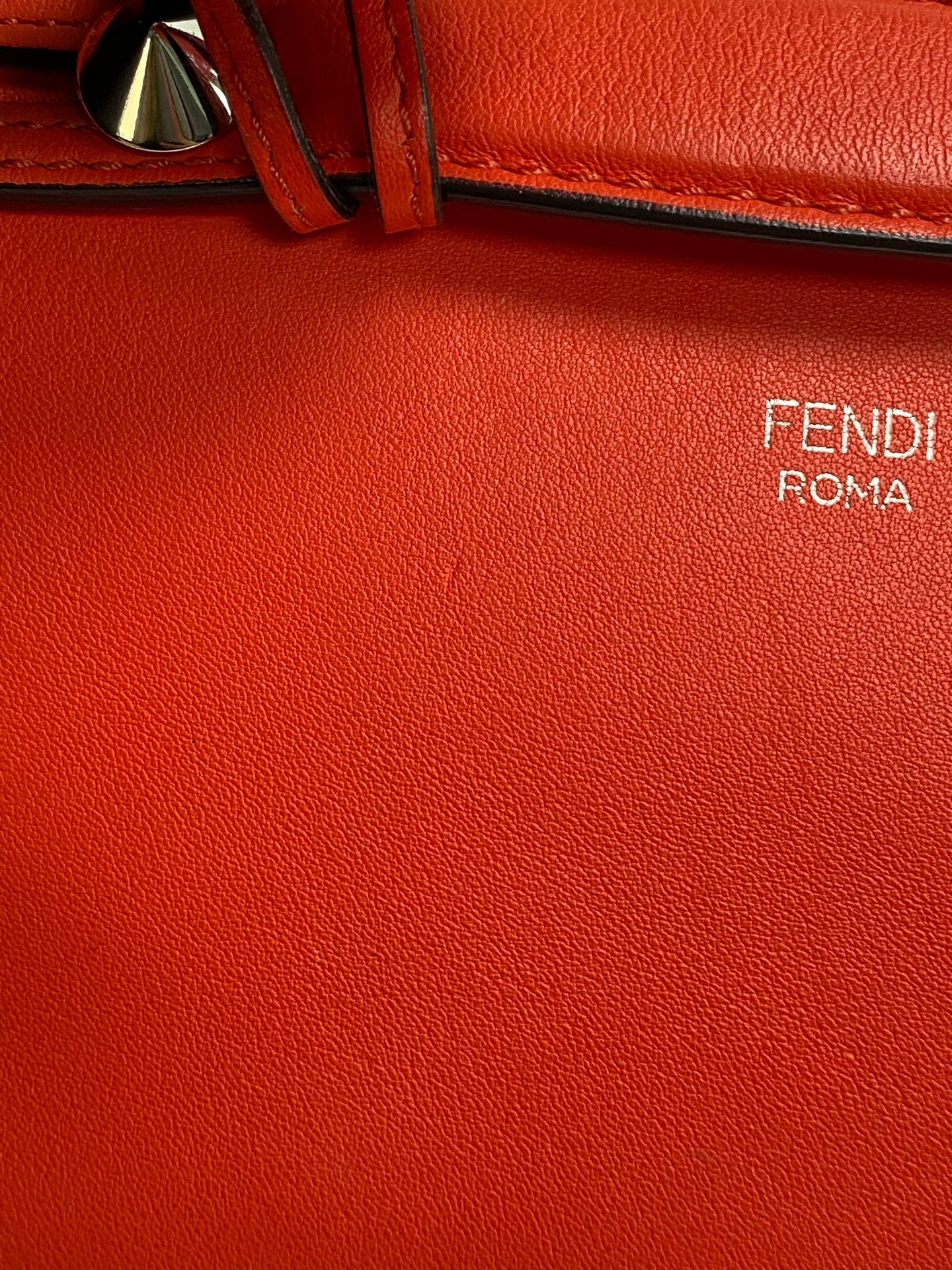 Fendi Metal Orange Satchel