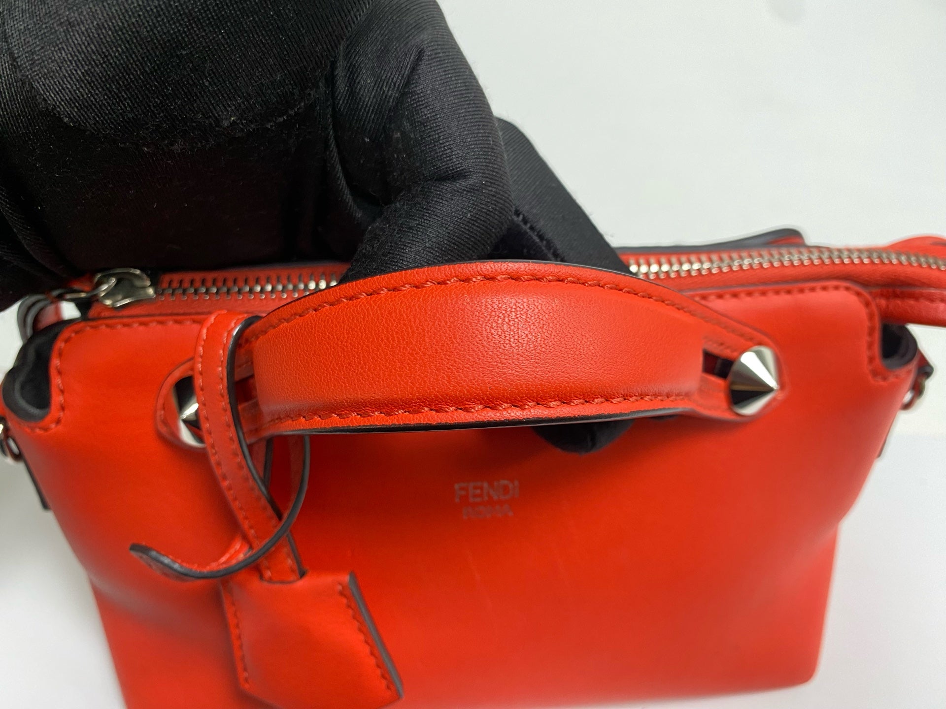 Fendi Metal Orange Satchel
