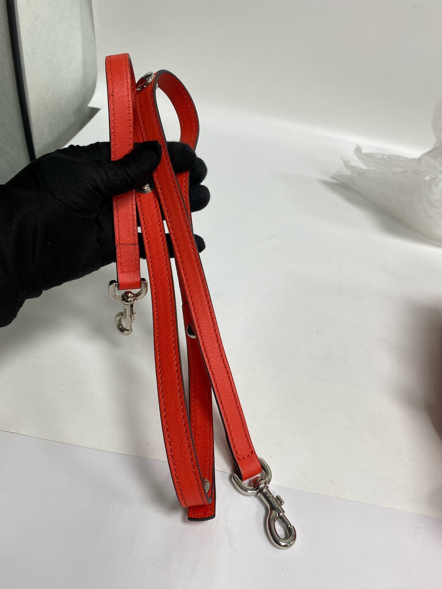 Fendi Metal Orange Satchel