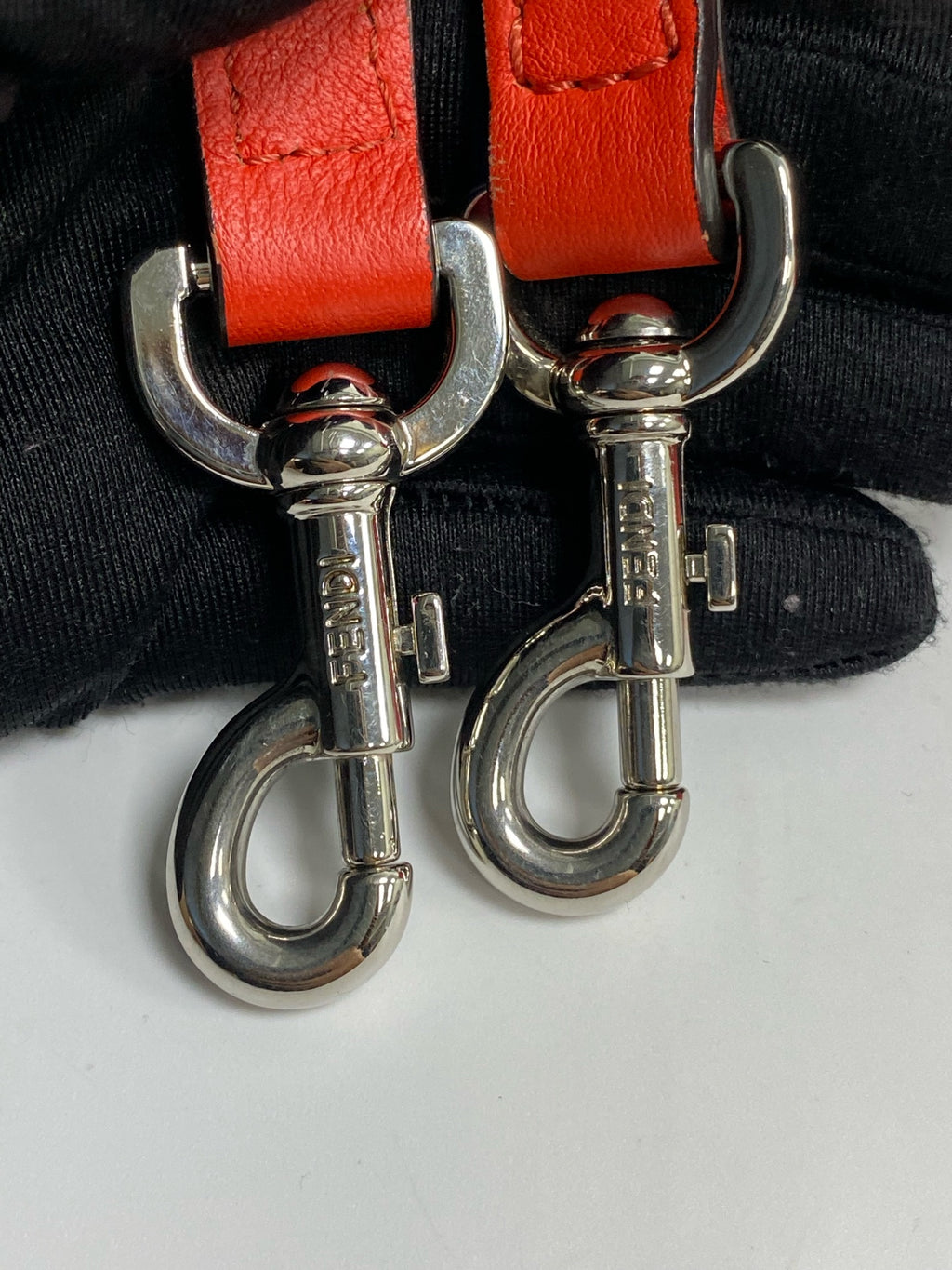Fendi Metal Orange Satchel