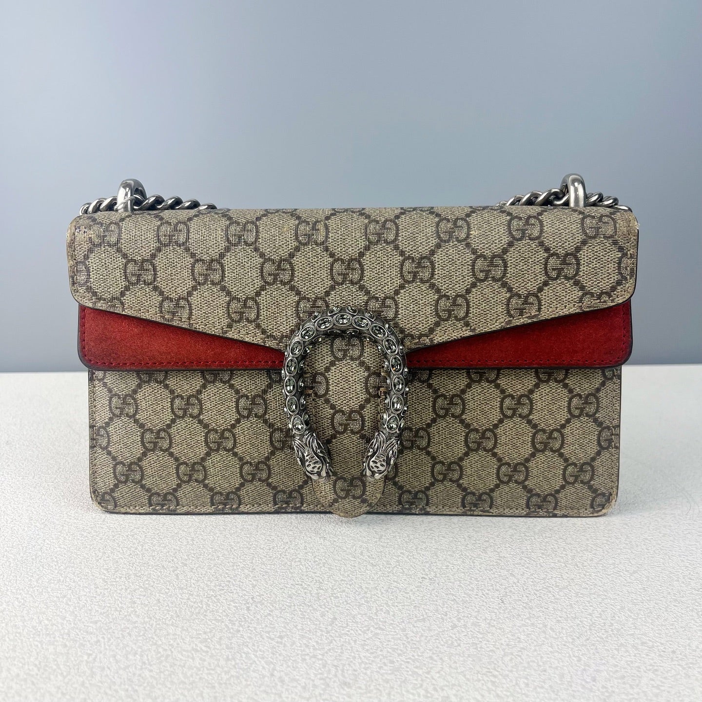 Gucci Alcantara Red