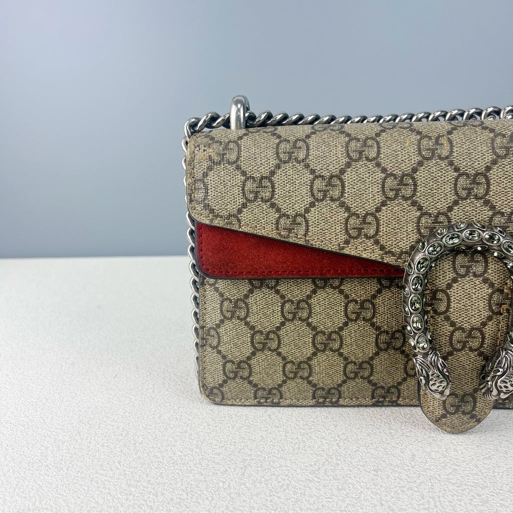 Gucci Alcantara Red