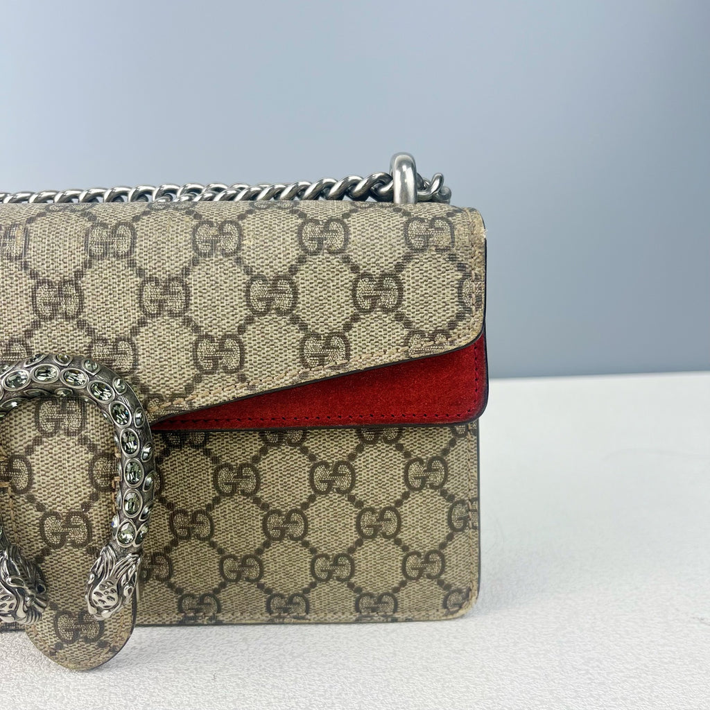 Gucci Alcantara Red