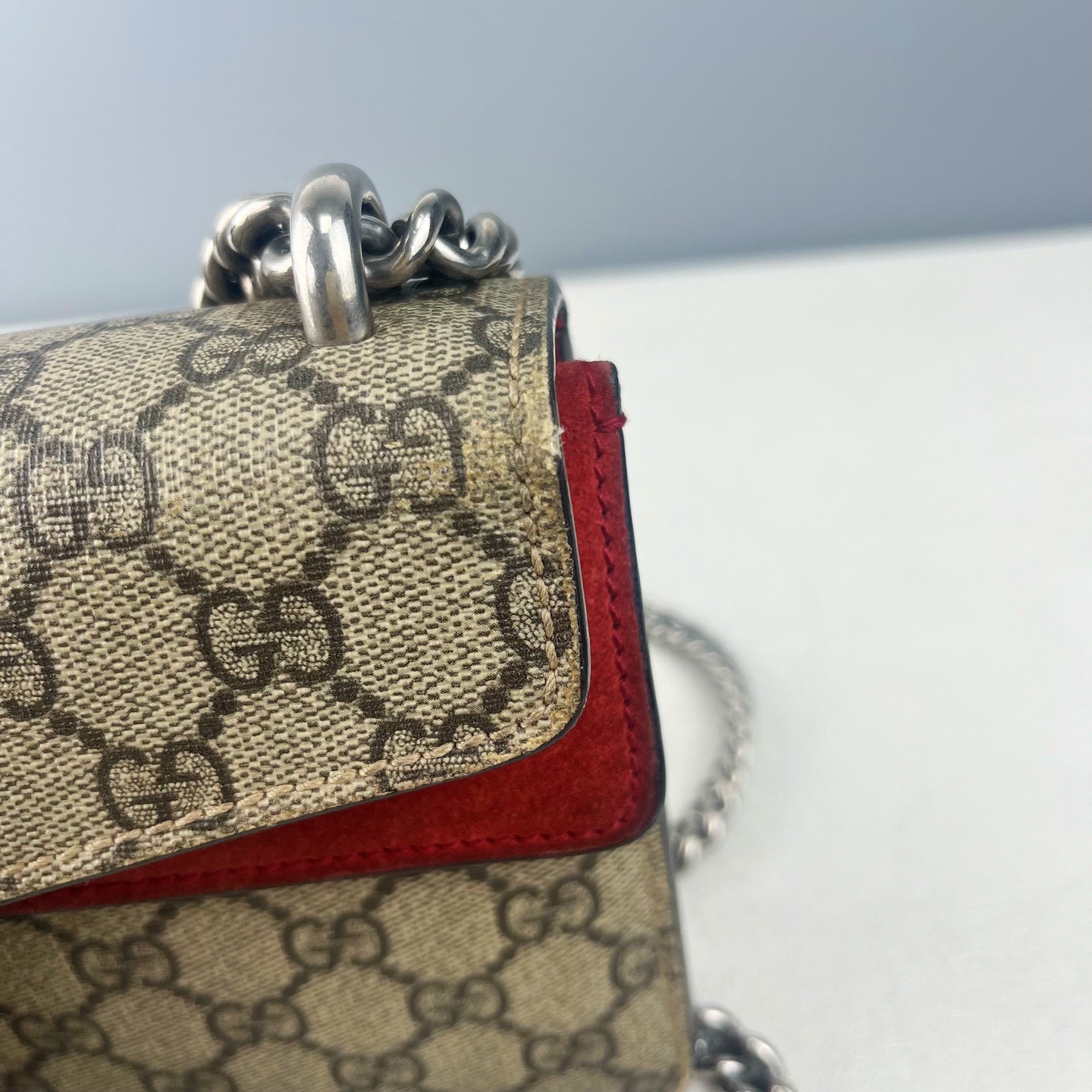 Gucci Alcantara Red