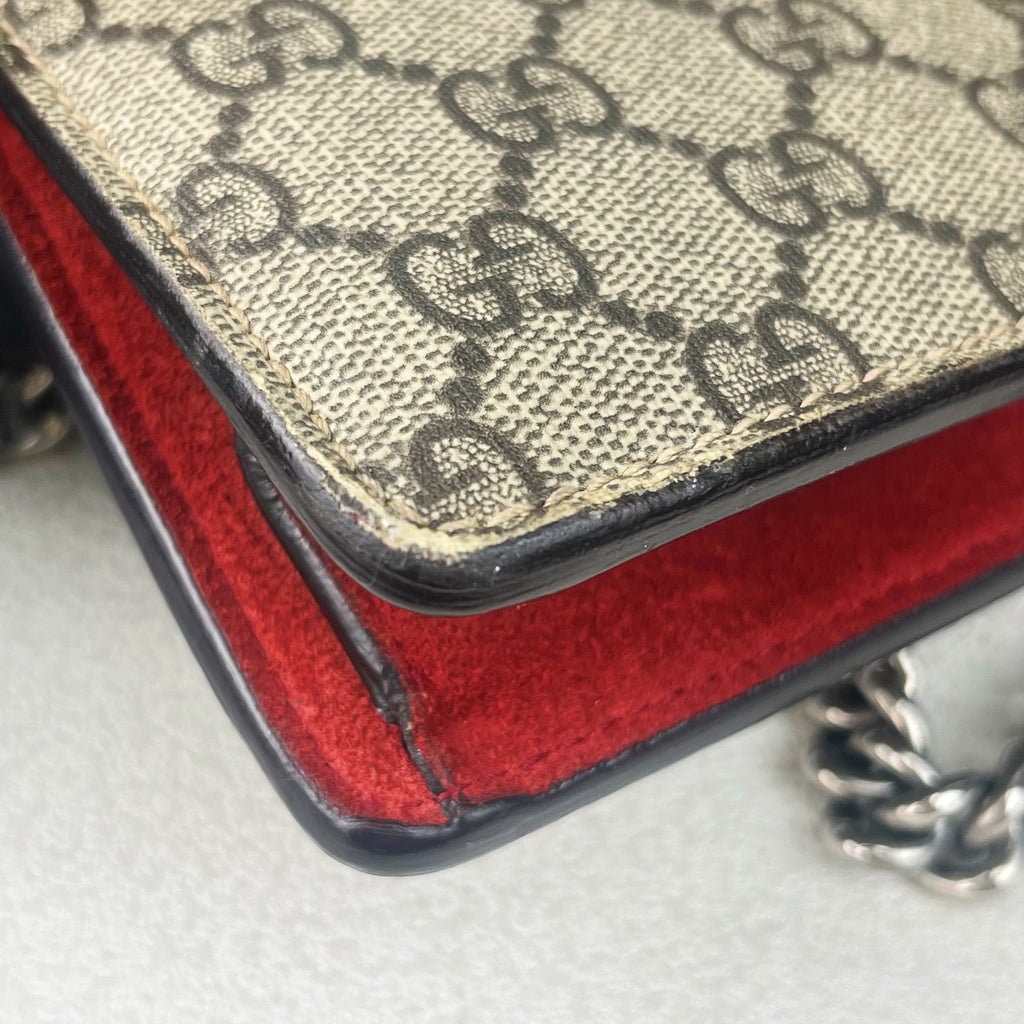 Gucci Alcantara Red