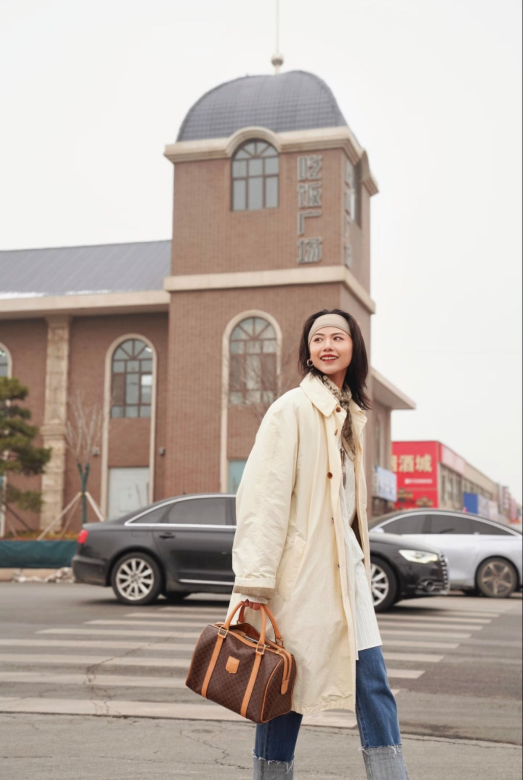 Celine Canvas Brown