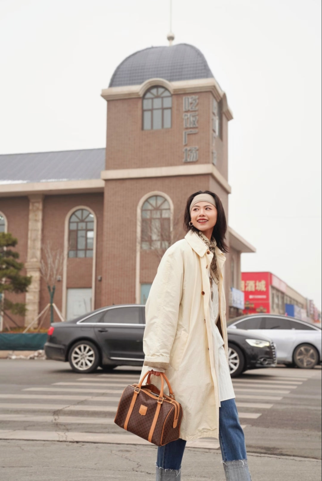 Celine Canvas Brown