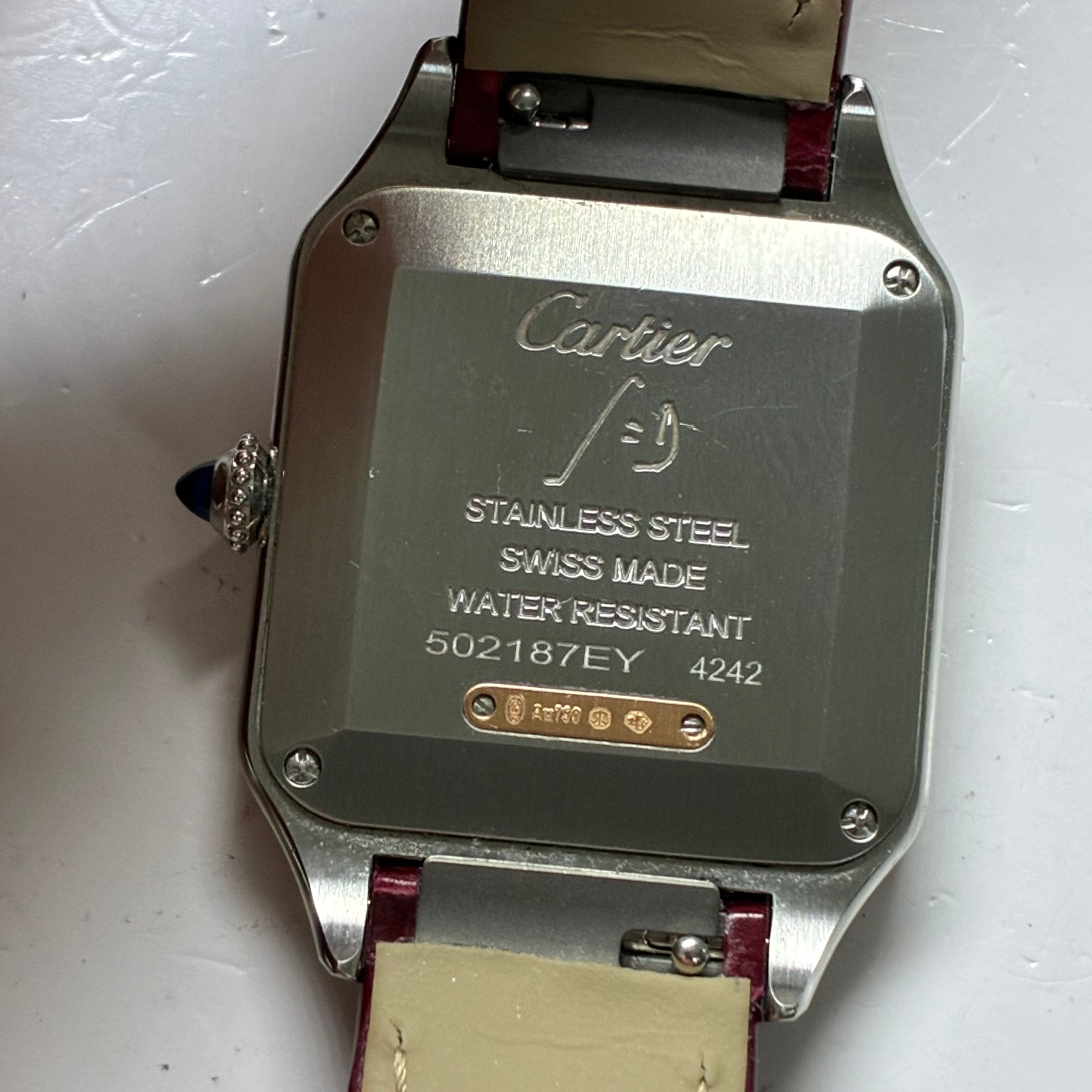 Cartier Santos-Dumont watch 38 x 27.5mm W2SA0038