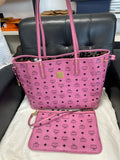 MCM Liz Visetos shopping bag Pink Tote MWPFSLR03PZ001