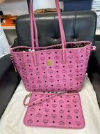 MCM Liz Visetos shopping bag Pink Tote MWPFSLR03PZ001