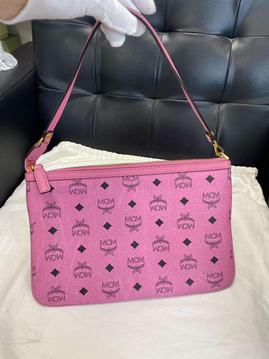 MCM Liz Visetos shopping bag Pink Tote MWPFSLR03PZ001