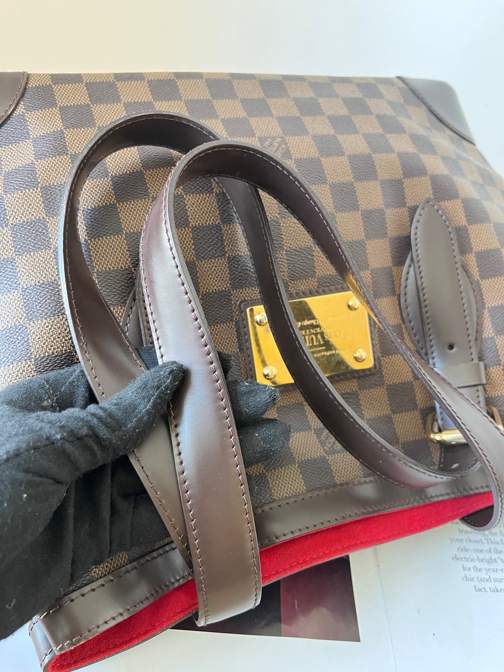 Louis Vuitton Leather Tote