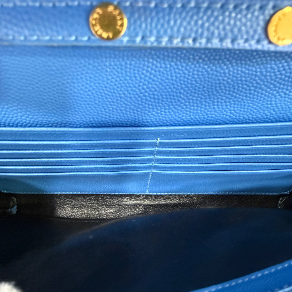 Saint laurent Monogram Mini Bag Blue Crossbody 22.5 x 14 x 4 centimeters