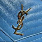 Saint laurent Monogram Mini Bag Blue Crossbody 22.5 x 14 x 4 centimeters