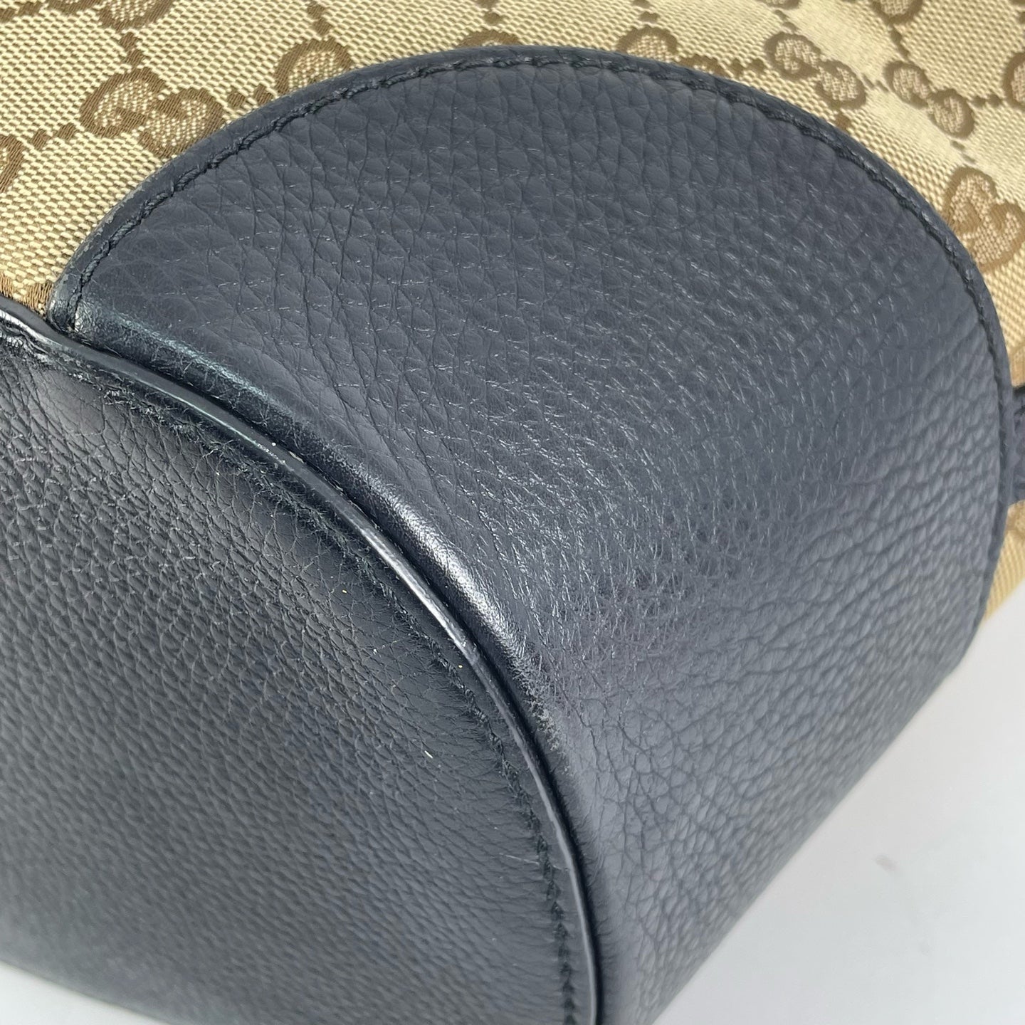 Gucci Canvas Black Bucket & Drawstring Bag
