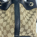 Gucci Canvas Black Bucket & Drawstring Bag