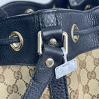 Gucci Canvas Black Bucket & Drawstring Bag