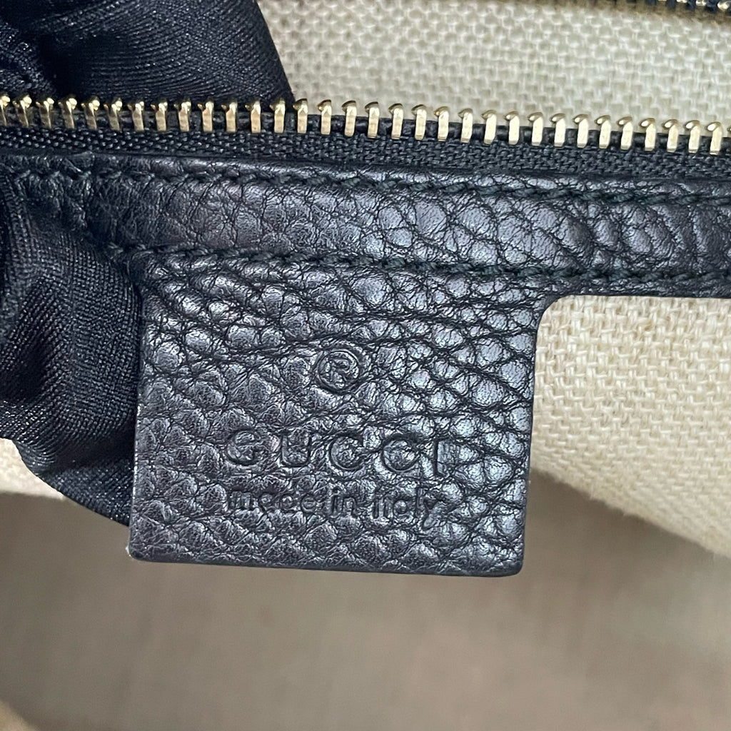 Gucci Canvas Black Bucket & Drawstring Bag