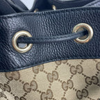 Gucci Canvas Black Bucket & Drawstring Bag