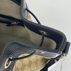 Gucci Canvas Black Bucket & Drawstring Bag