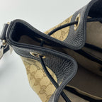 Gucci Canvas Black Bucket & Drawstring Bag