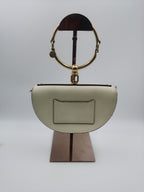 Chloe Metal White Satchel