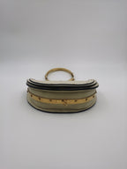 Chloe Metal White Satchel
