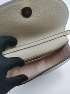 Chloe Metal White Satchel