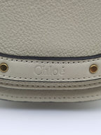 Chloe Metal White Satchel