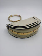 Chloe Metal White Satchel