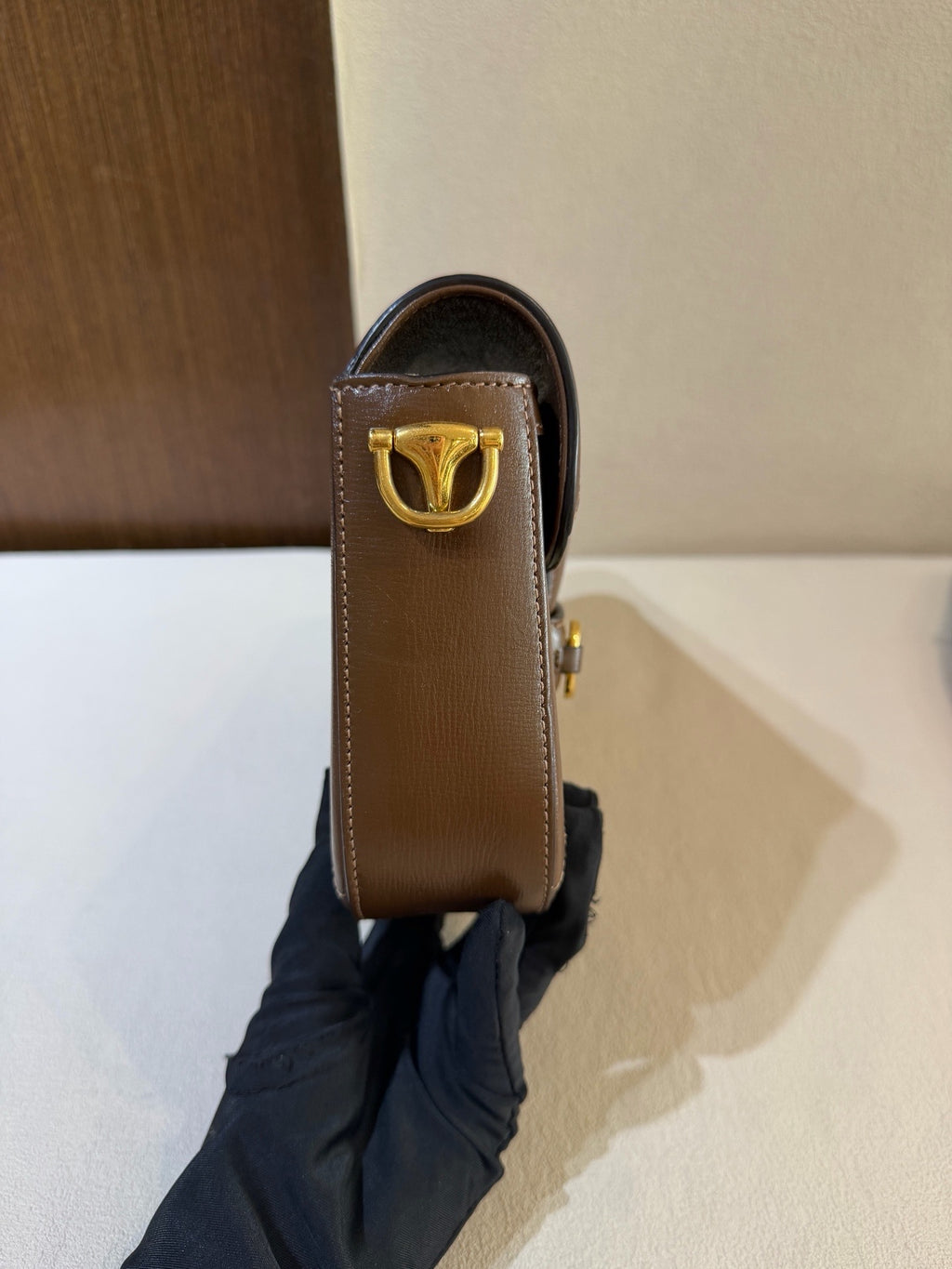 Gucci Classic Brown Saddle Bag