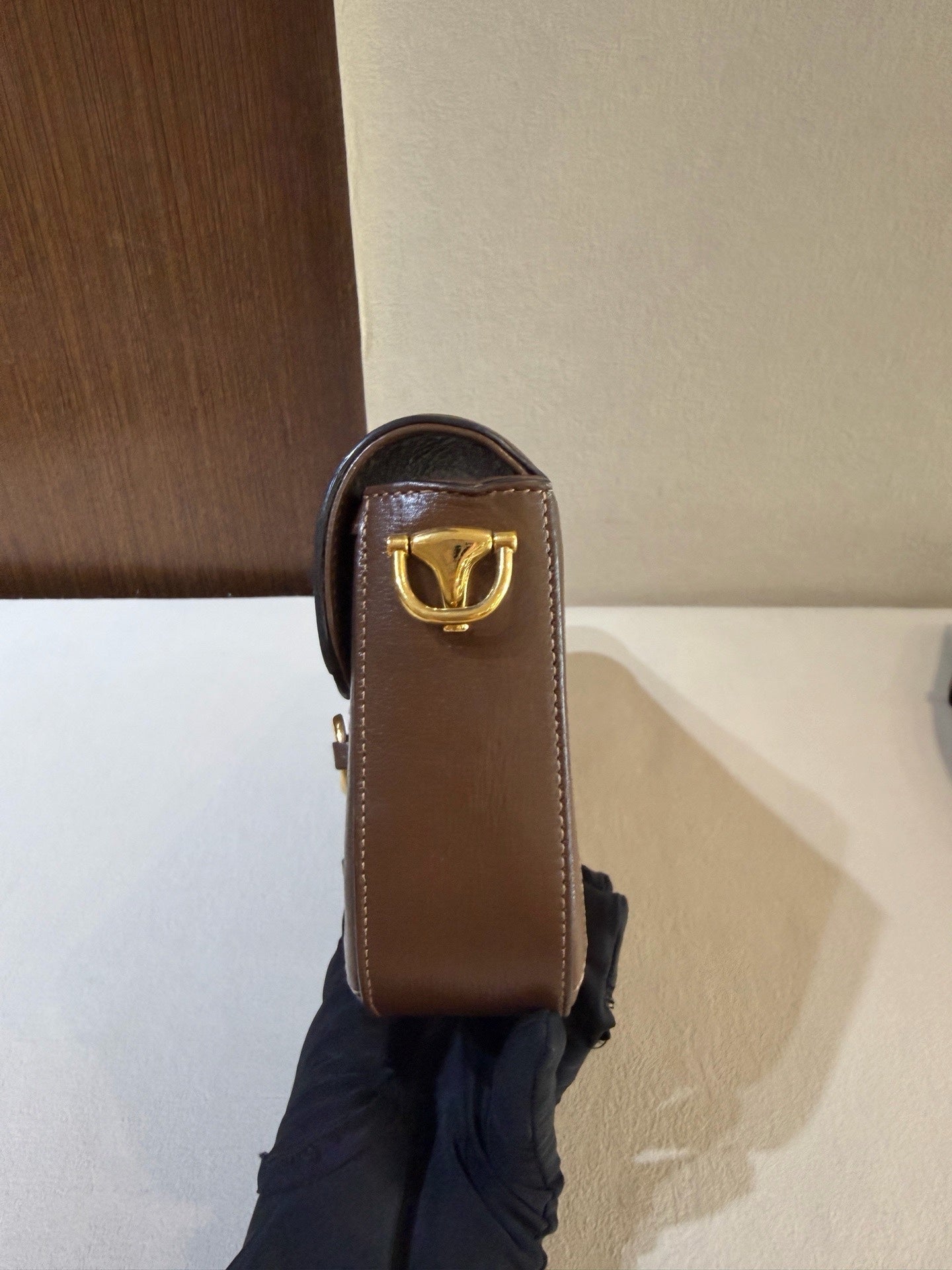 Gucci Classic Brown Saddle Bag