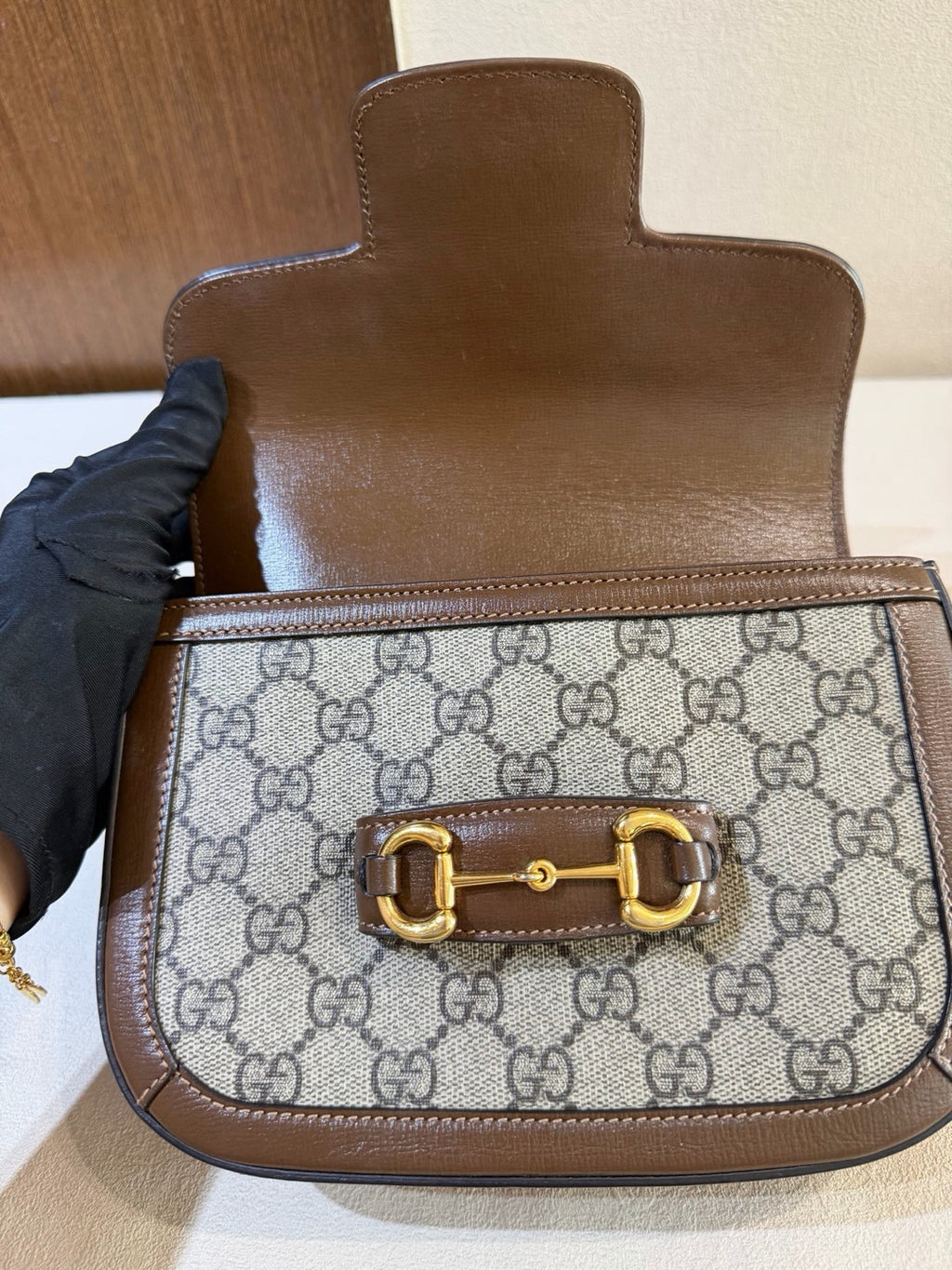 Gucci Classic Brown Saddle Bag