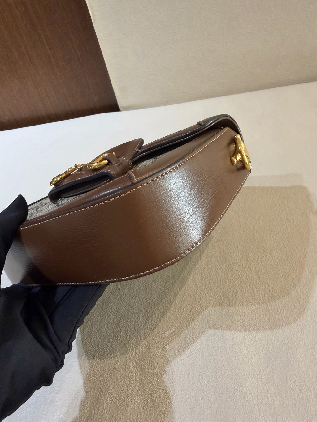 Gucci Classic Brown Saddle Bag