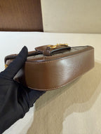 Gucci Classic Brown Saddle Bag