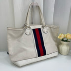 Gucci Canvas White Shoulder Bag