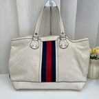 Gucci Canvas White Shoulder Bag